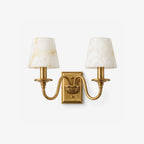 Ambrevil Alabaster Double Wall Sconce