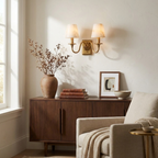 Ambrevil Alabaster Double Wall Sconce