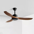 Amelia Ceiling Fan ? 42″ x H 9.8″ / Walnut Wood Grain & Black (ABS blades) 1001 Ceiling fan
