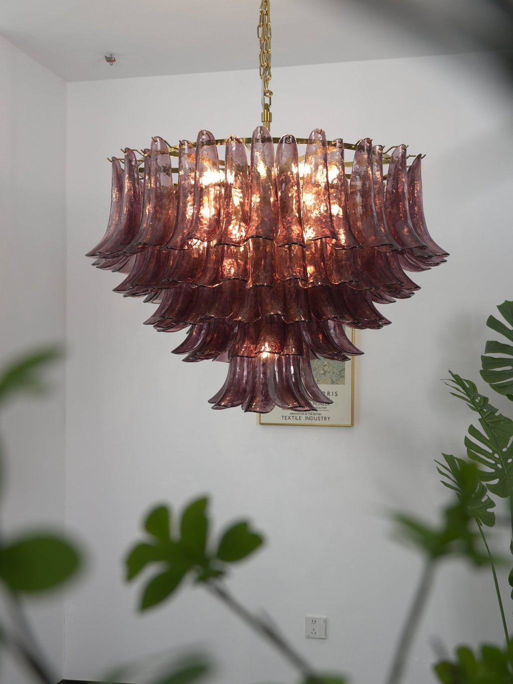 Amethyst Bloom Chandelier