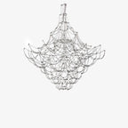 Amos Light Group Chandelier Φ 39.4″ x H 39.4″ / Dia 100cm x H 100cm / Chrome / Warm Light Chandelier