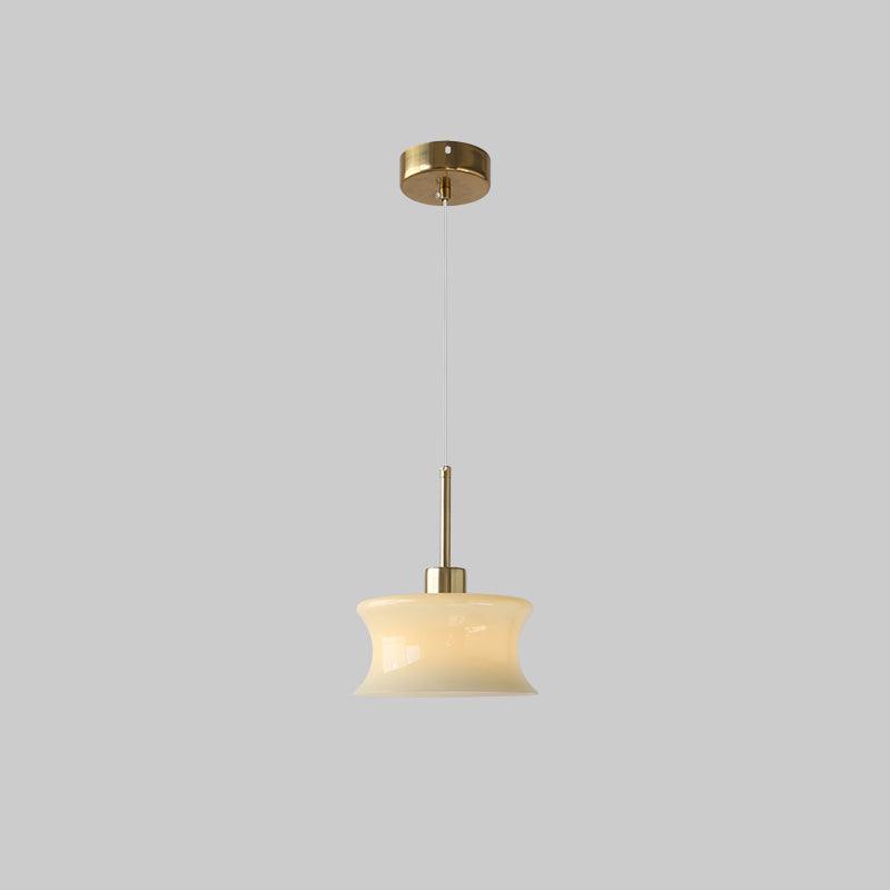 Anath Pendant Light ? 7.9″ x H 9.4″ / Dia 20cm x H 24cm / Gold + Beige Pendant light