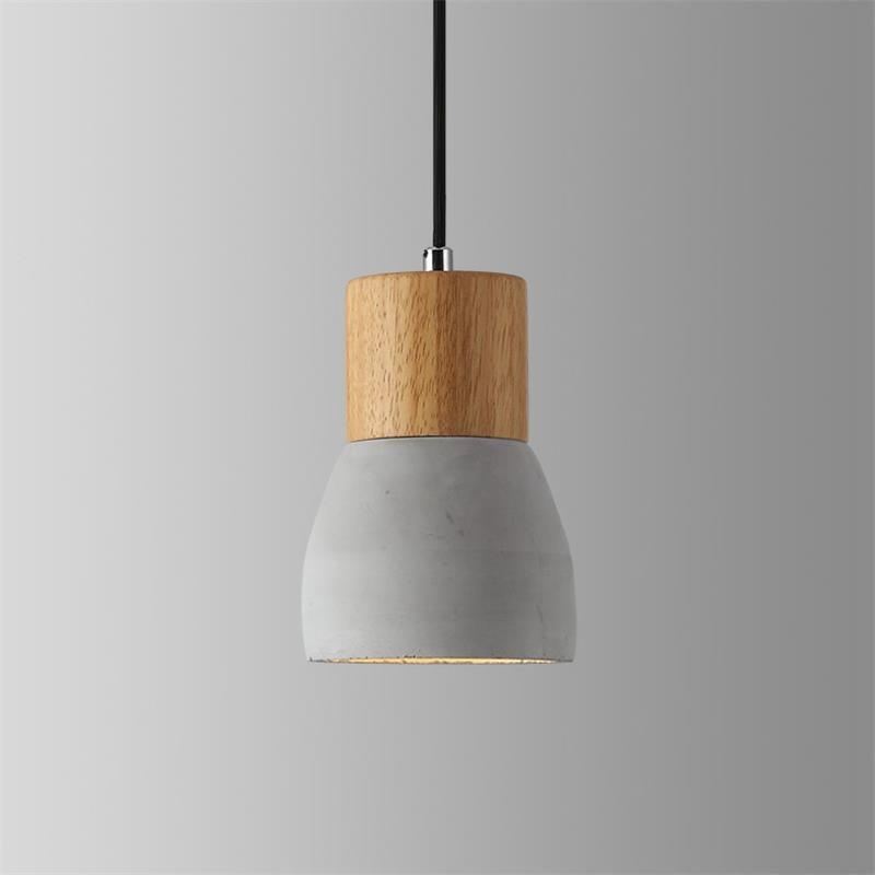 Andenon Cement Pendant Light ∅ 4.7″ x H 6.9″ / Dia 12cm x H 17.5cm / Light Gray Pendant light