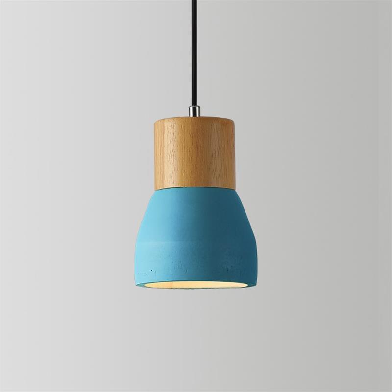 Andenon Cement Pendant Light ∅ 4.7″ x H 6.9″ / Dia 12cm x H 17.5cm / Blue Pendant light