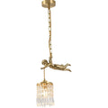 Angel Pendant Light ? 9.8″ x H 19.7″ / Dia 25cm x H 50cm / Brass + Clear Pendant light