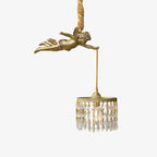 Angel Pendant Light ? 9.8″ x H 19.7″ / Dia 25cm x H 50cm / Brass + Clear Pendant light