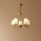 Antique Brass Chandelier 5heads ∅ 28″ x H 20.1″ / Dia 71cm x H 51cm / Polished brass Chandelier