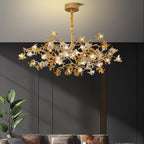 Aosta Brass Branch Chandelier Chandelier