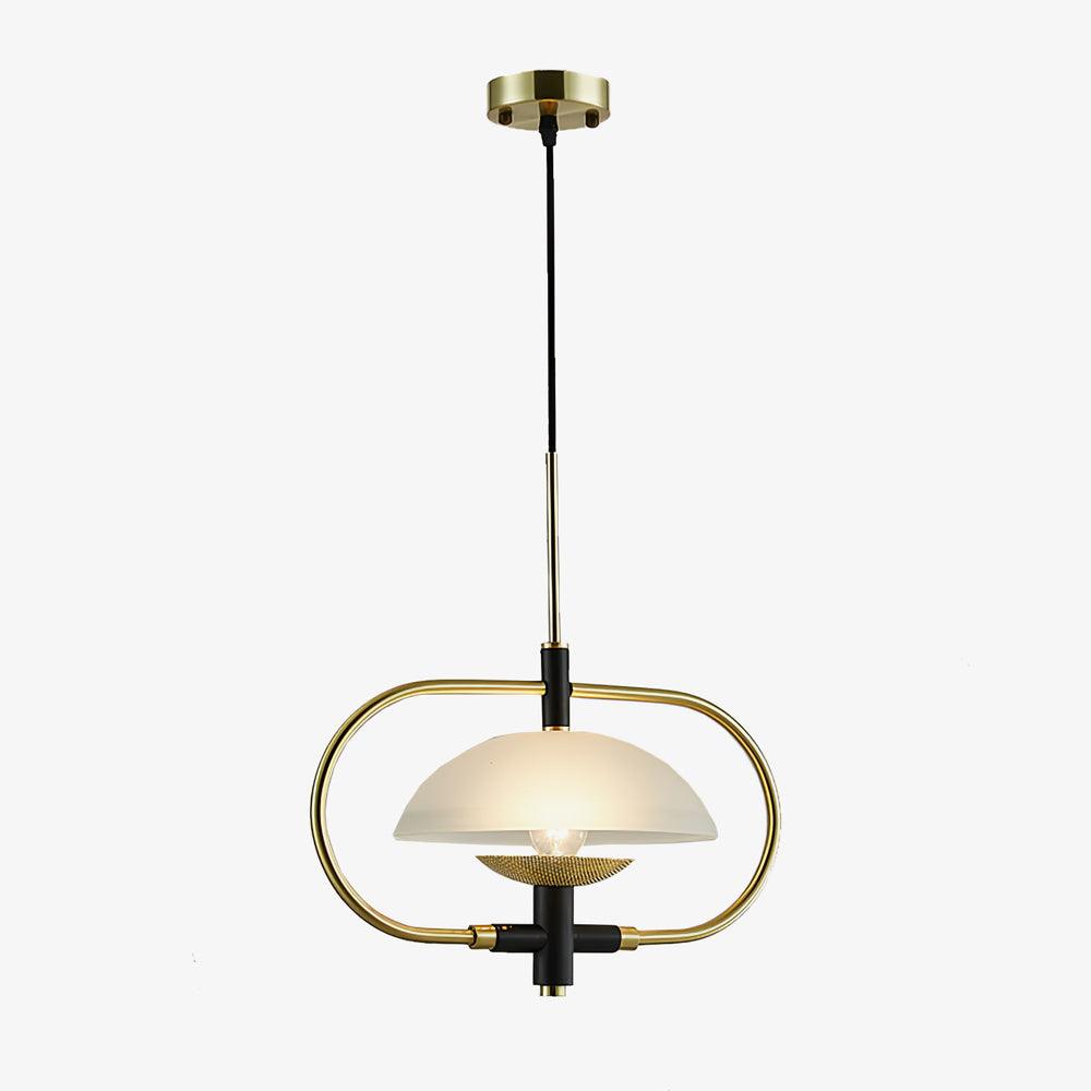 Aperture Pendant Light ∅ 15.7″ x H 11″ / Dia 40cm x H 28cm / Gold & White Pendant light