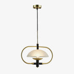 Aperture Pendant Light ∅ 15.7″ x H 11″ / Dia 40cm x H 28cm / Gold & White Pendant light