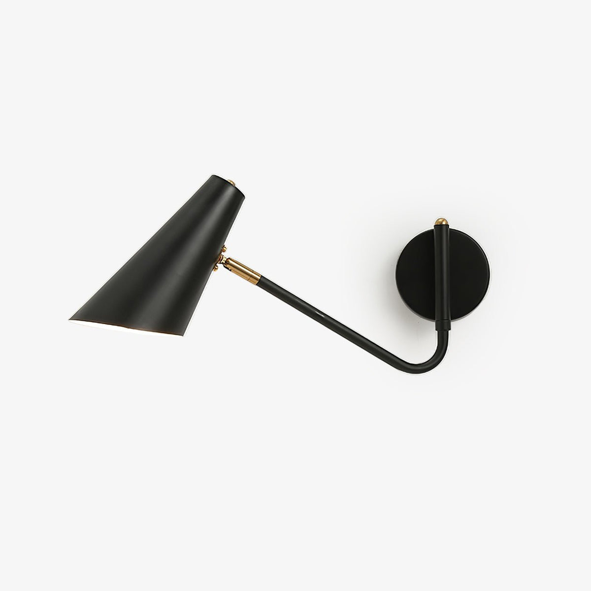 Apex Wall Sconce ∅ 16.5″ x H 7.5″ / Dia 42cm x H 19cm / Black / 1 Piece Wall lamp