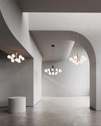 Glass Sphere Cluster Chandelier Chandelier