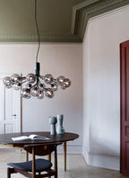 Glass Sphere Cluster Chandelier Chandelier