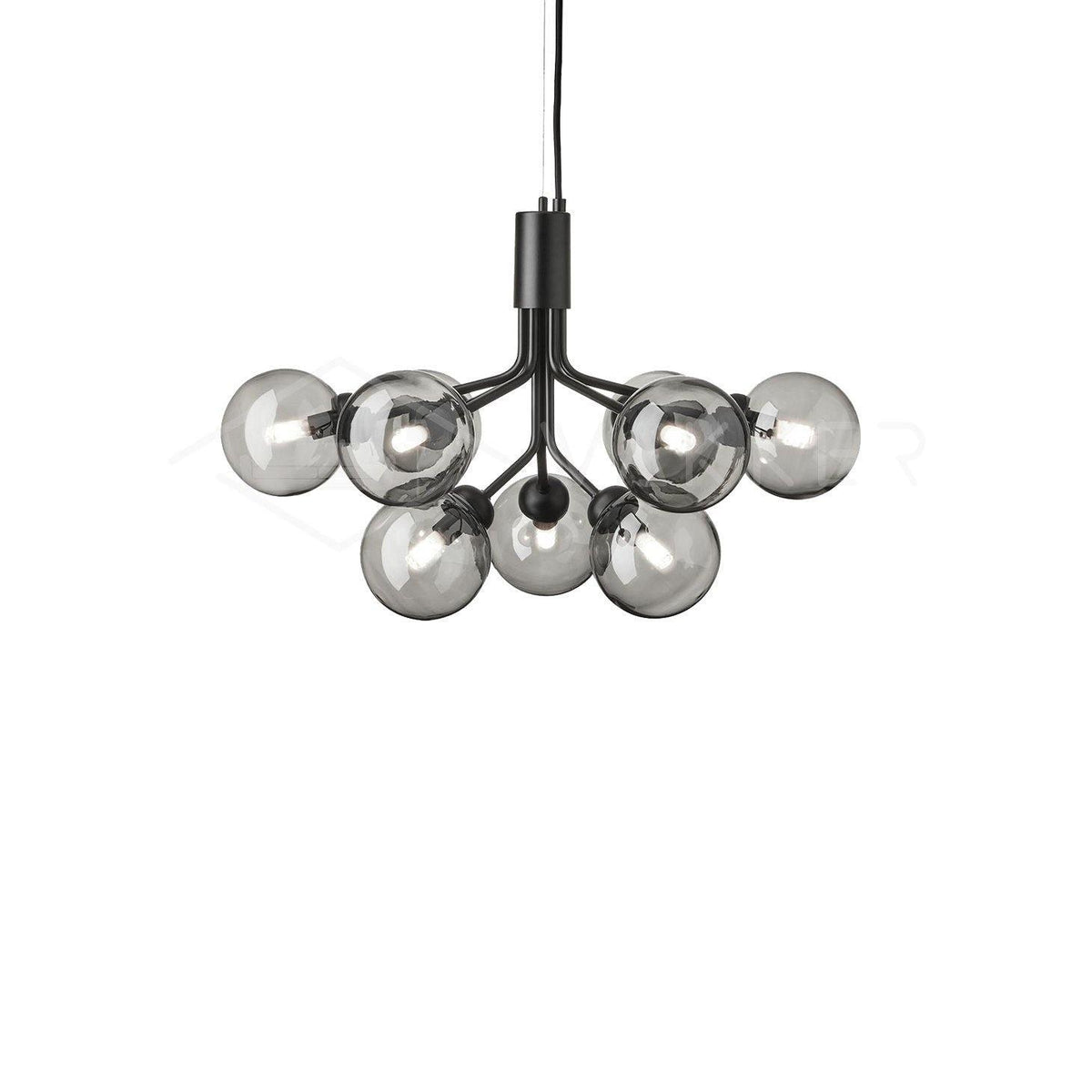 Apiales Chandelier 9heads ∅ 23.6″ x H 15.8″ / Dia 60cm x H 40cm / Black / Smoky Chandelier