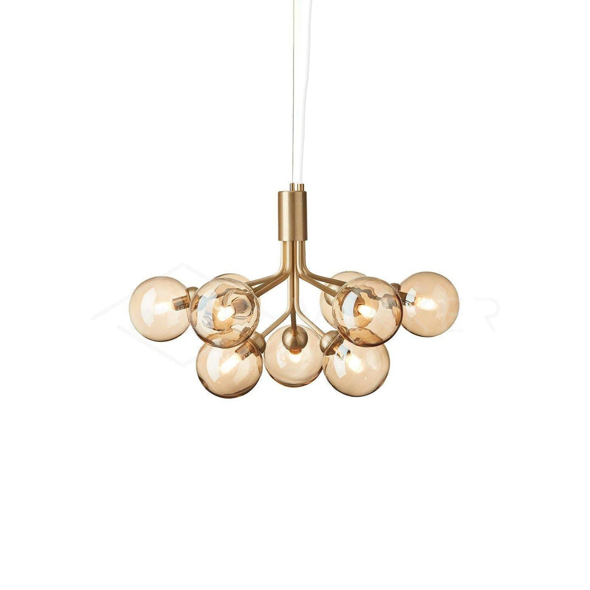 Apiales Chandelier 9heads ∅ 23.6″ x H 15.8″ / Dia 60cm x H 40cm / Gold / Amber Chandelier