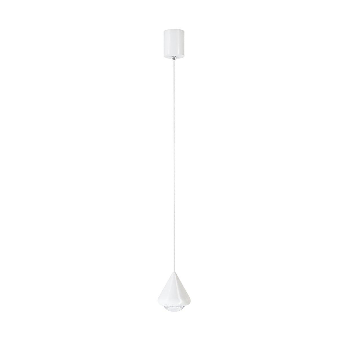 Apollo Pendant Lamp ∅ 3.9″ x H 59″ / Dia 10cm x H 150cm / White / Warm Light Pendant light