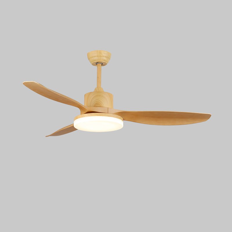Keltis 42’’/52’’ Ceiling Fan Light ? 52″ x H 11.8″ / Model E Nature Wood Grain / Three-Color Changing Light Ceiling fan