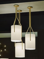 Thorne Linen Cylinder Chandelier