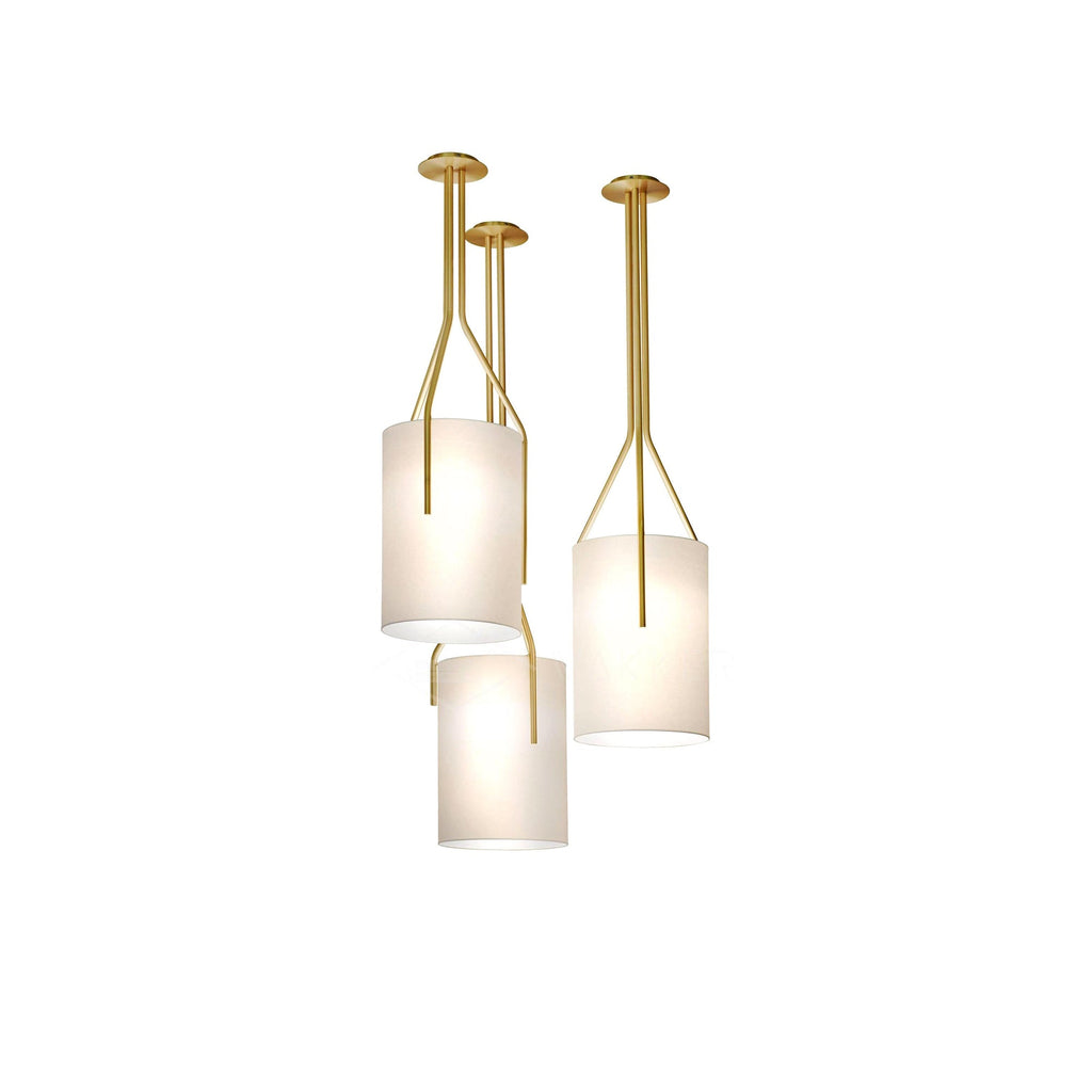Thorne Linen Cylinder Chandelier