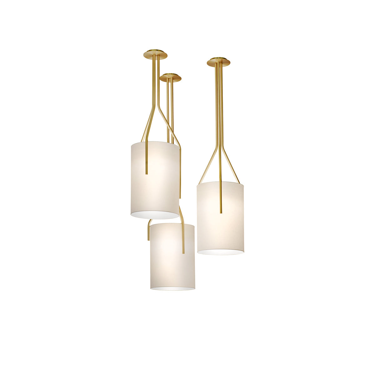 Thorne Linen Cylinder Chandelier