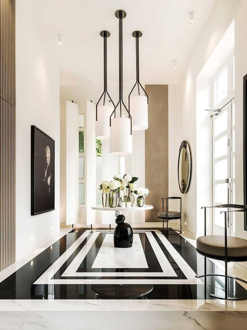 Thorne Linen Cylinder Chandelier