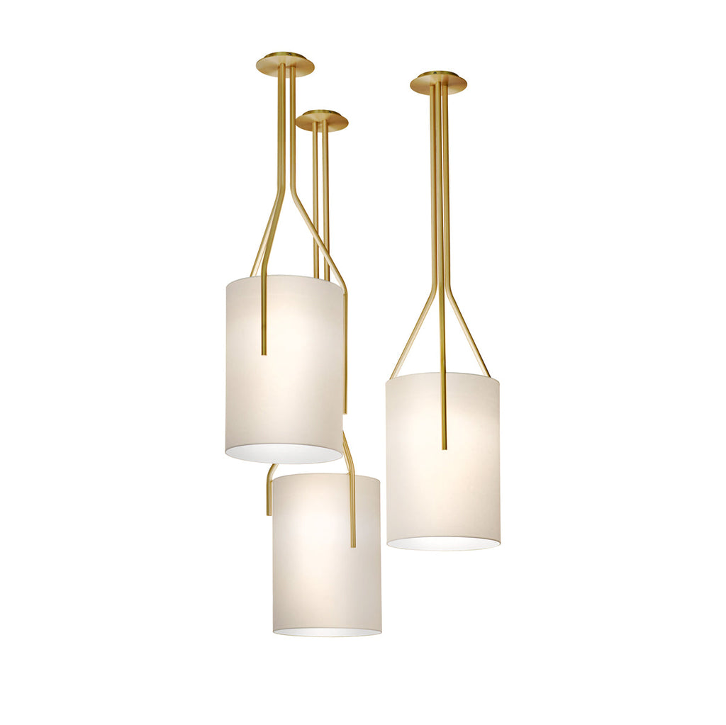 Thorne Linen Cylinder Chandelier