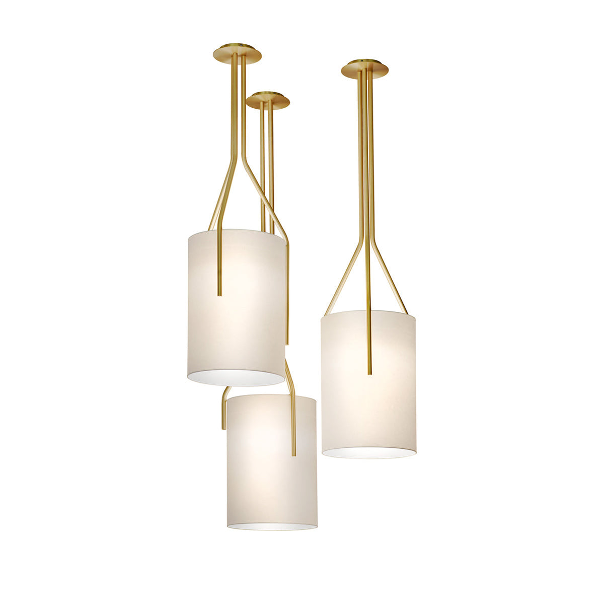 Thorne Linen Cylinder Chandelier