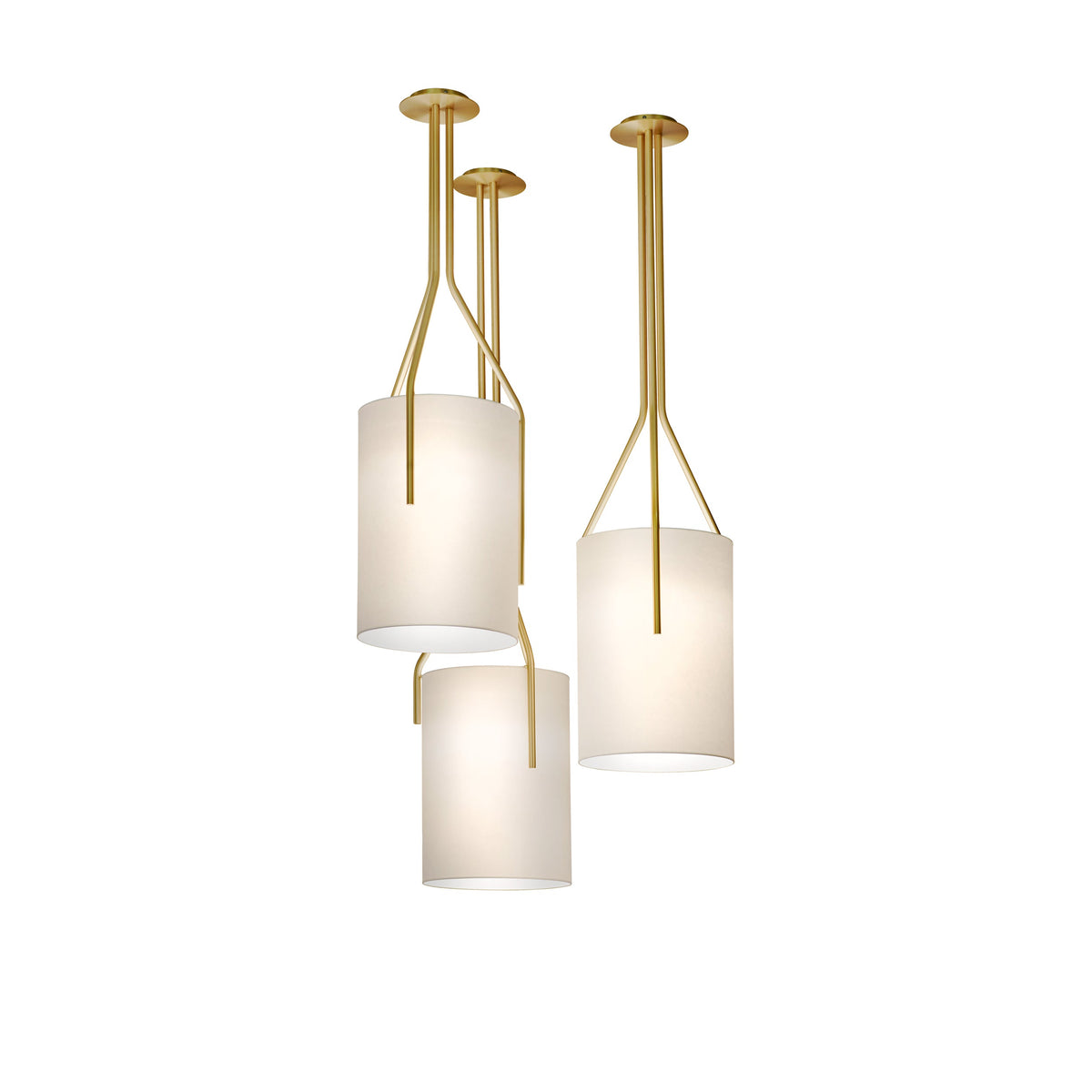 Thorne Linen Cylinder Chandelier