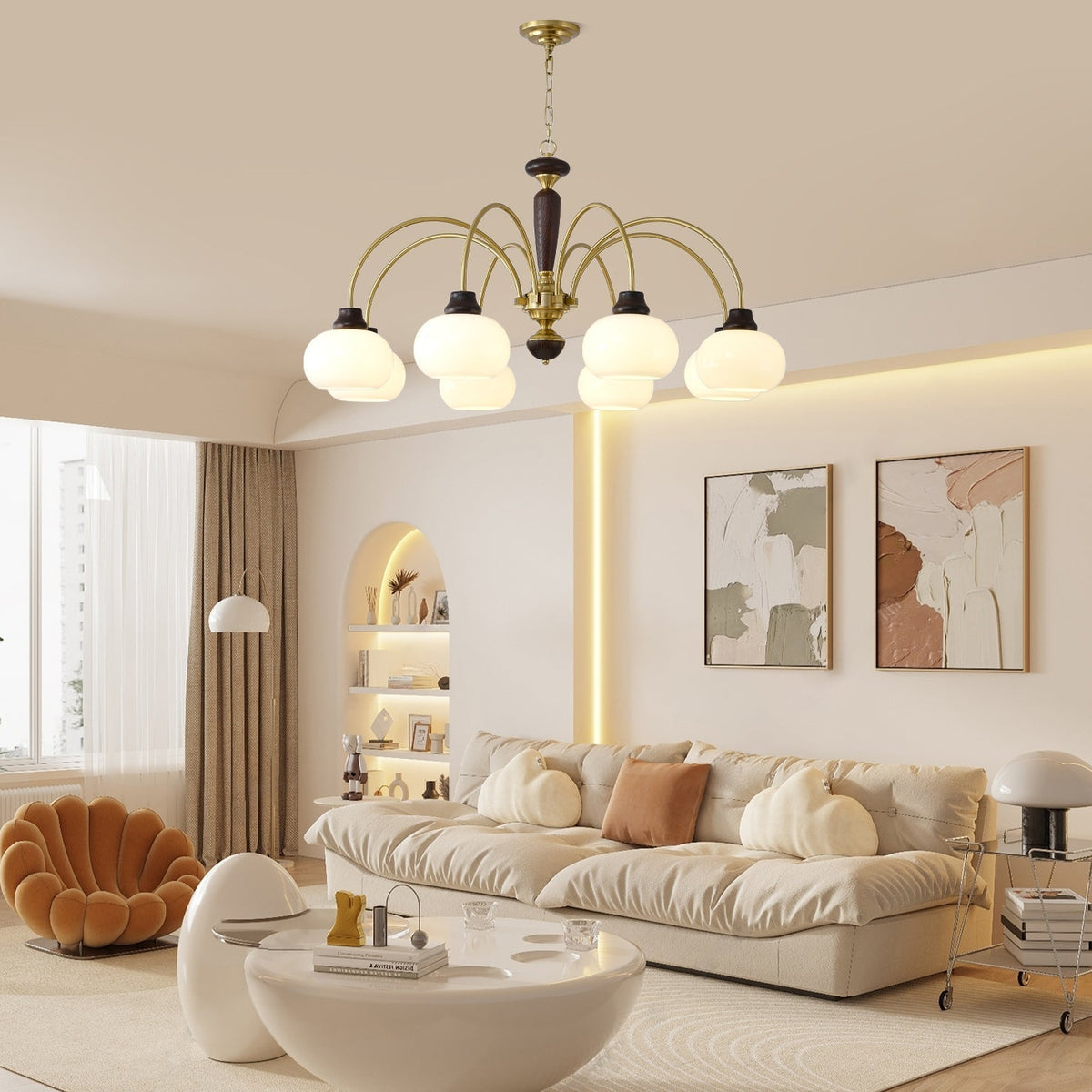 Griffin Staggered Tail Chandelier