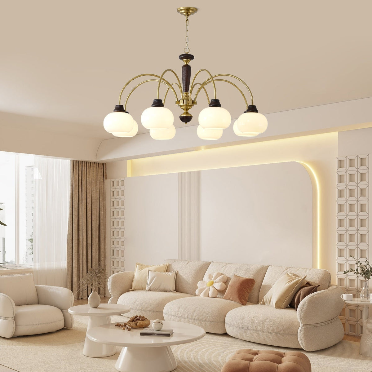 Griffin Staggered Tail Chandelier