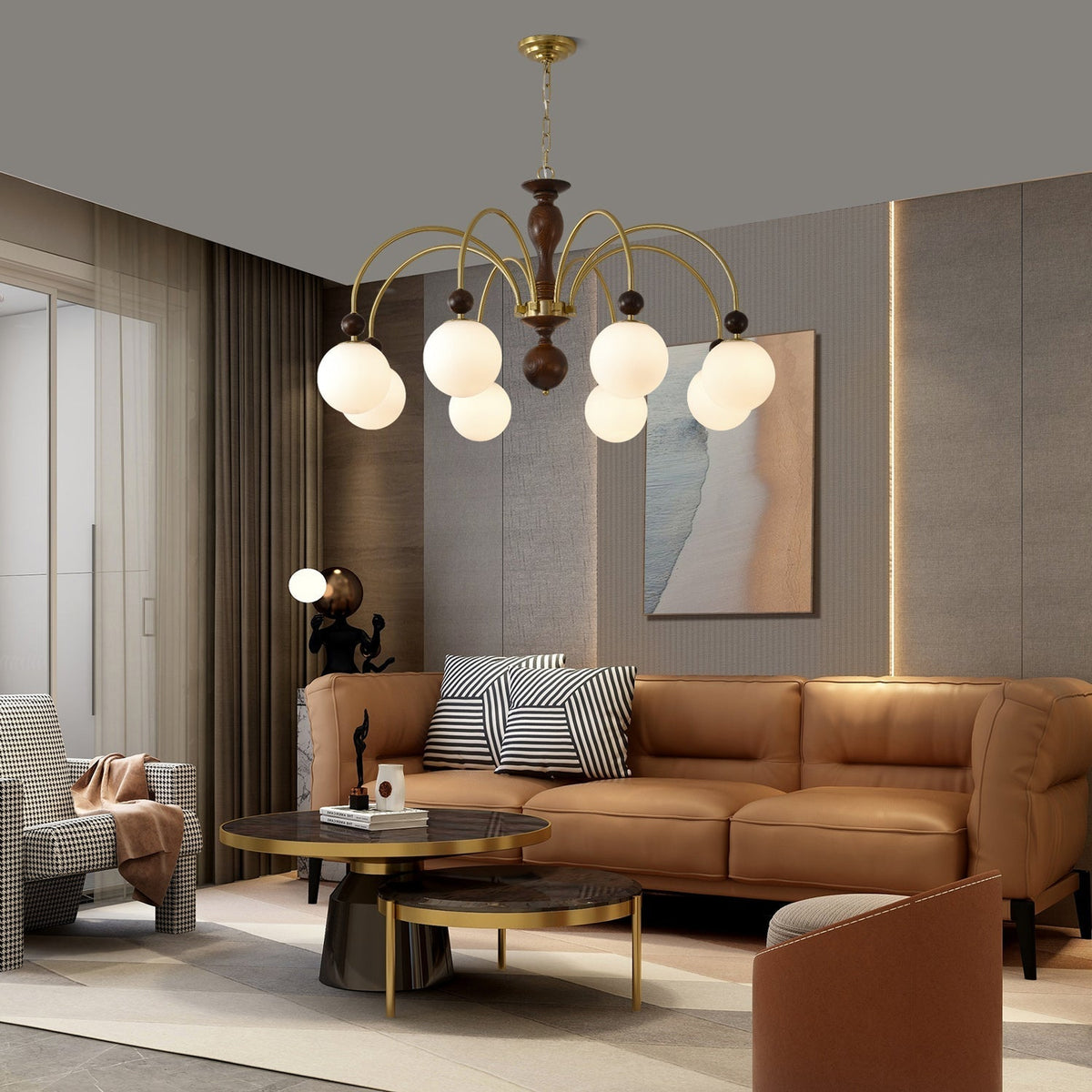 Double Twist Chandelier