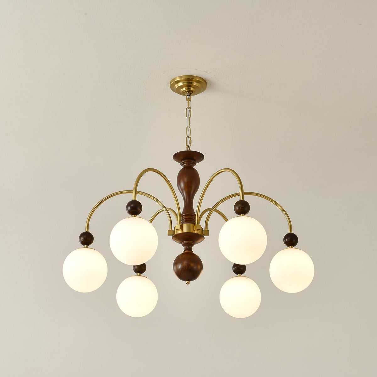 Archway Walnut Color Chandelier Chandelier