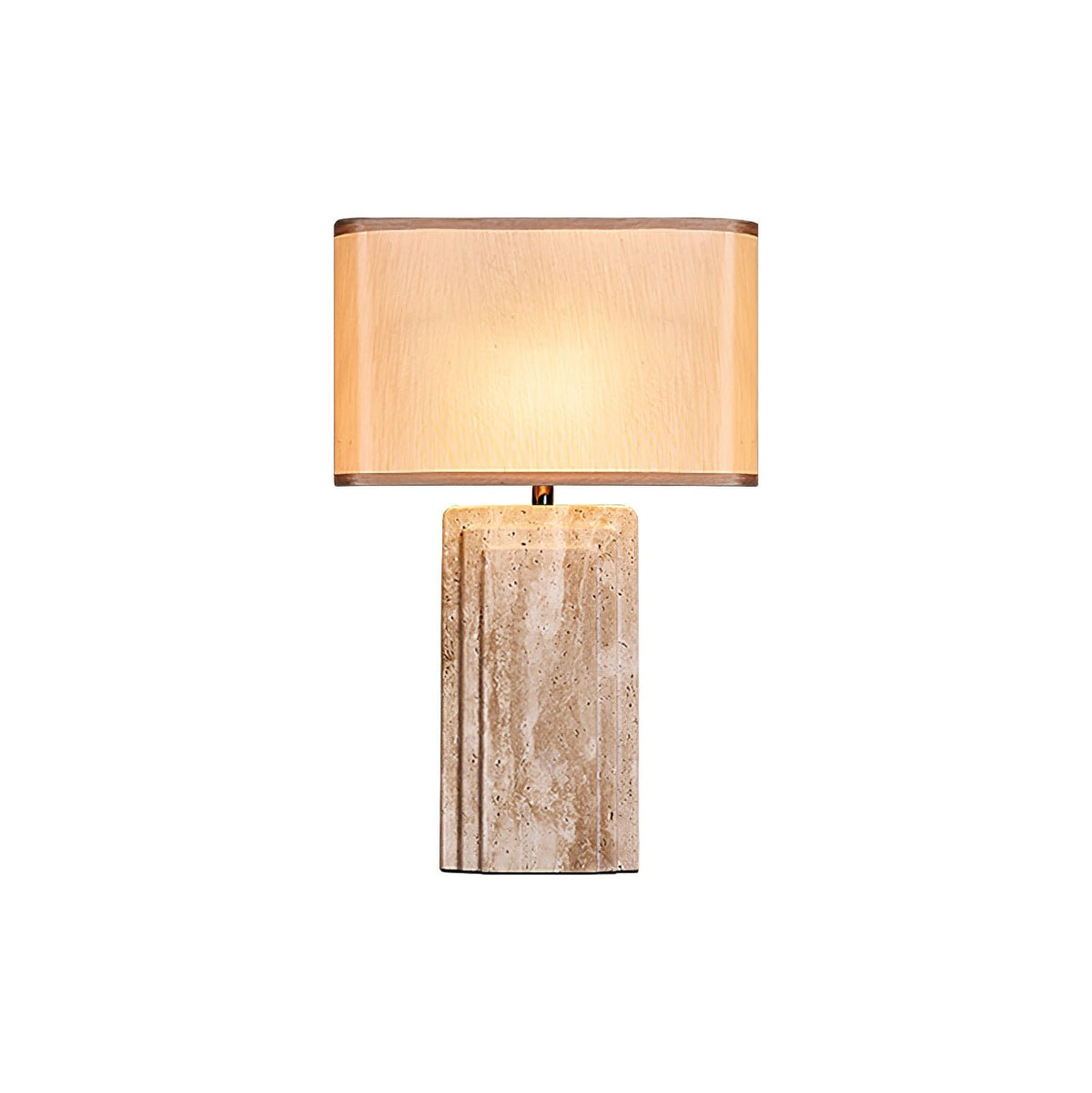 Arc Travertine Table Lamp