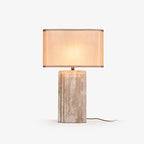 Arc Travertine Table Lamp