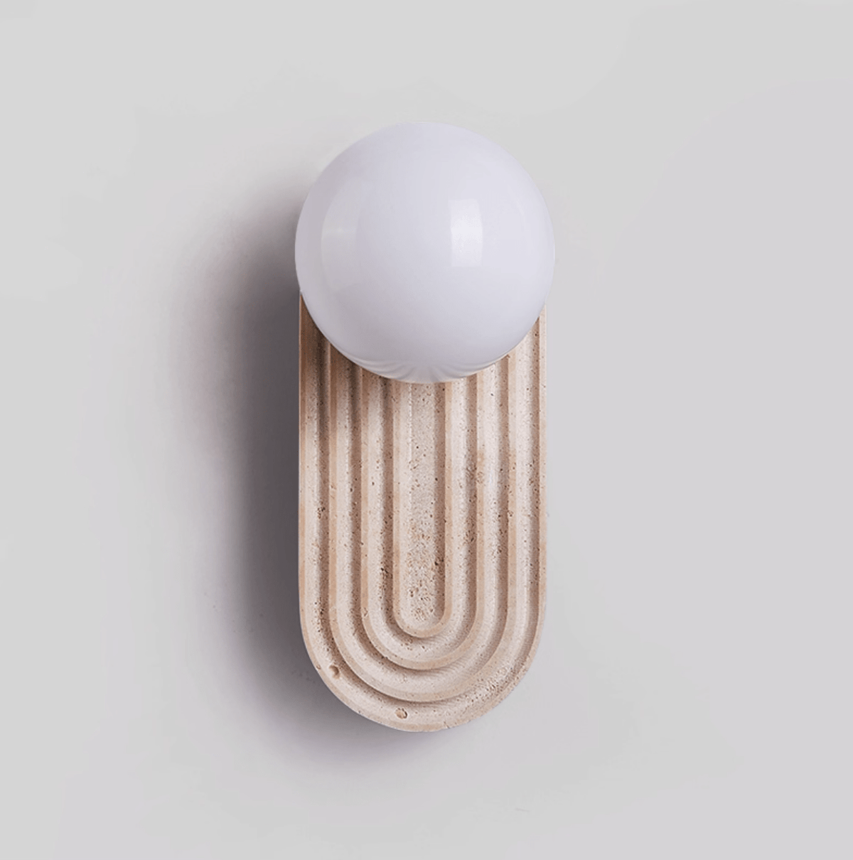 Arc Travertine Wall Light