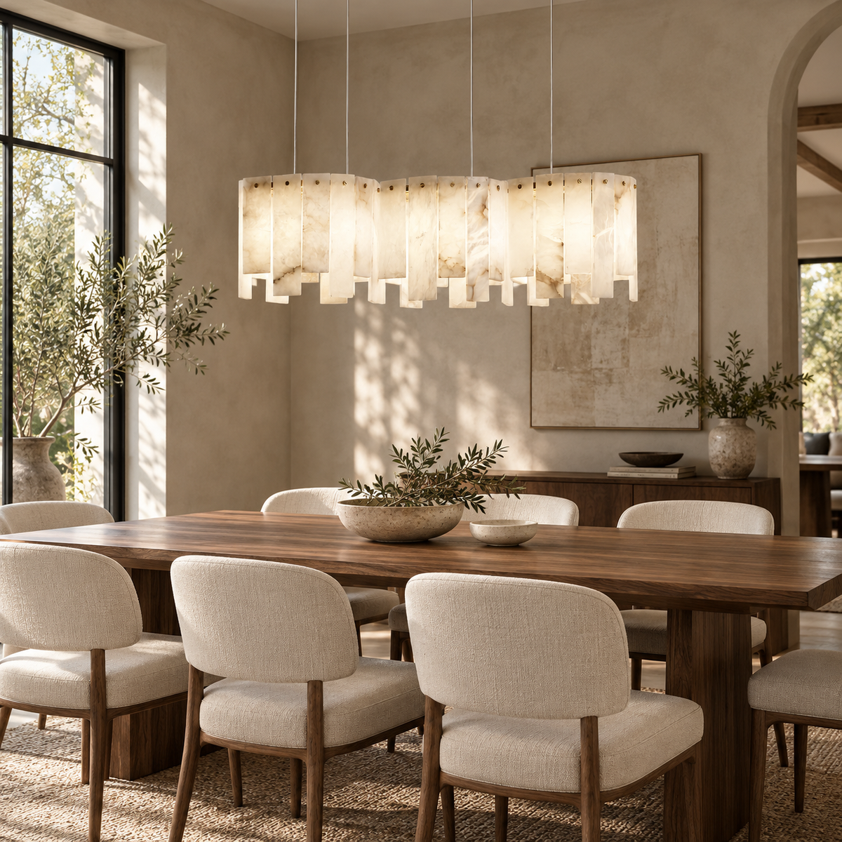 Arctora Alabaster Pendant Lamp
