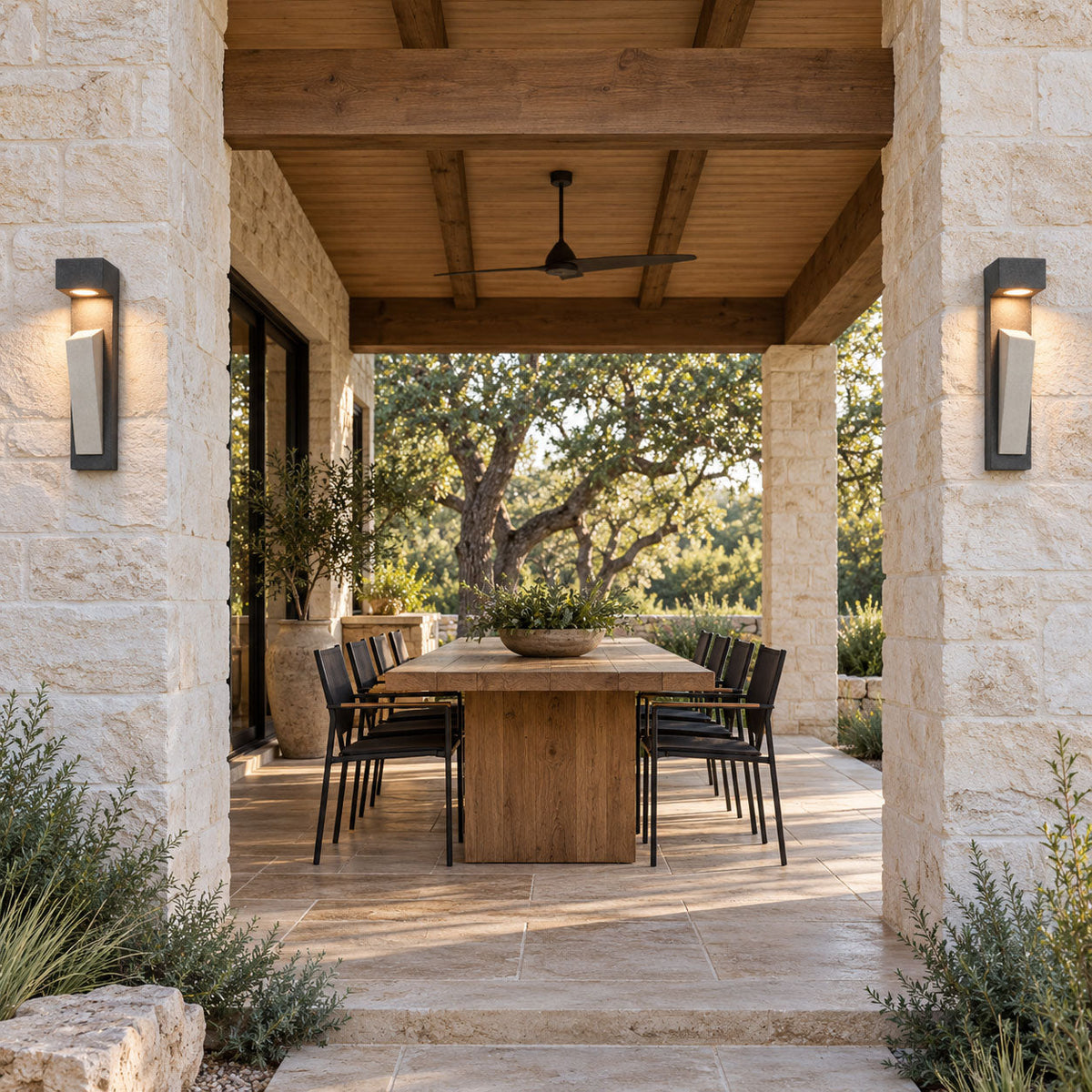 Ardessa Micro-Cement Outdoor Wall Sconce