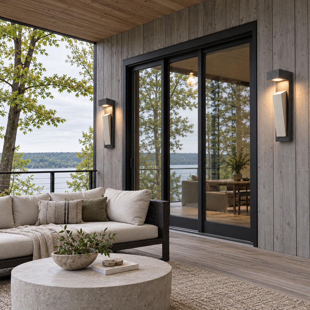 Ardessa Micro-Cement Outdoor Wall Sconce