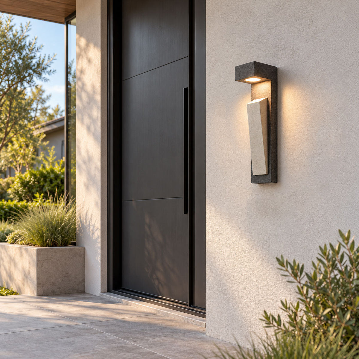 Ardessa Micro-Cement Outdoor Wall Sconce