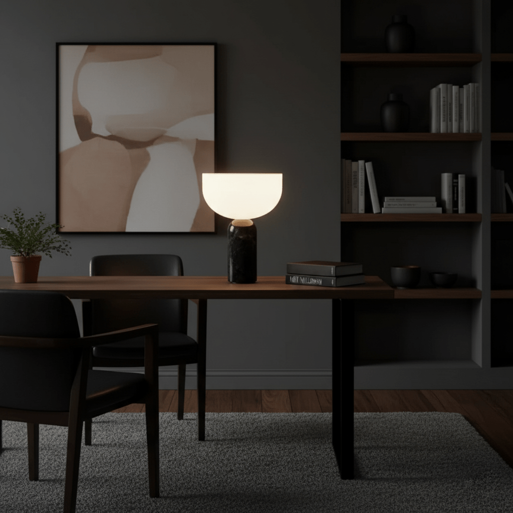 Arno Sphere Marble Table Lamp