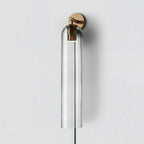 Art Glass Plug-In Sconce Gold / Clear / US Plug Wall lamp