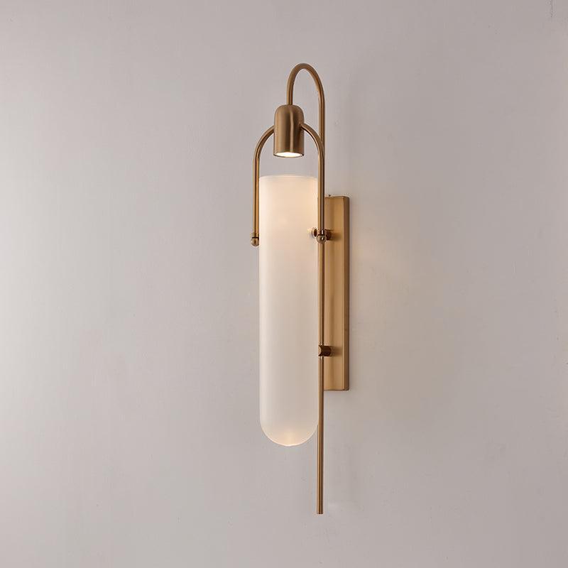 Arc Wall Lamp ? 3.9″ x H 31.5″ / Dia 10cm x H 80cm / Copper plating Wall lamp