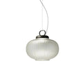 Artistic Gourd Pendant Light ∅ 11.8″ x H 11.1″ / Dia 30cm x H 28cm / Black & Transparent / Warm Light Pendant light