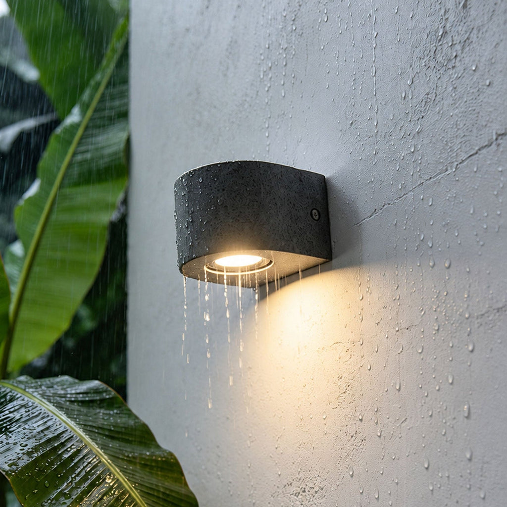 Arvessa Cement Outdoor Wall Sconce