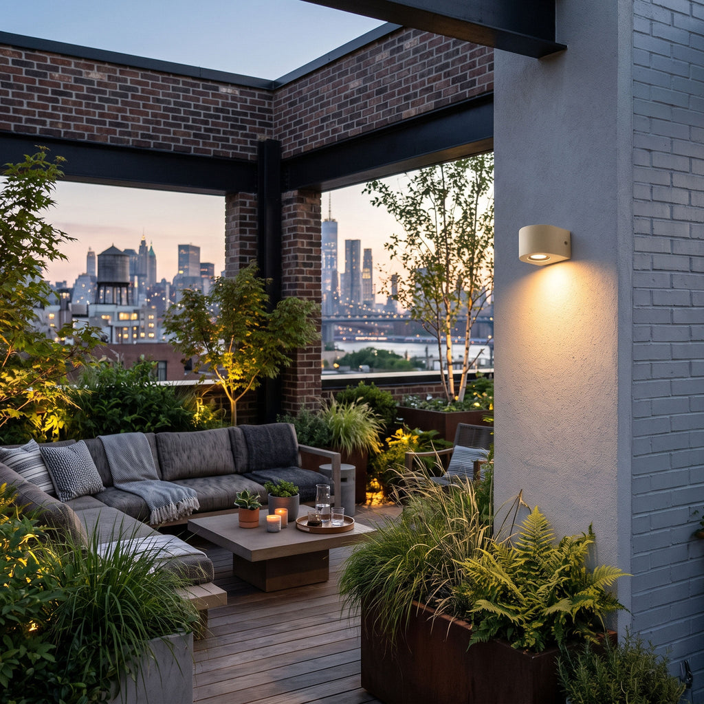 Arvessa Cement Outdoor Wall Sconce