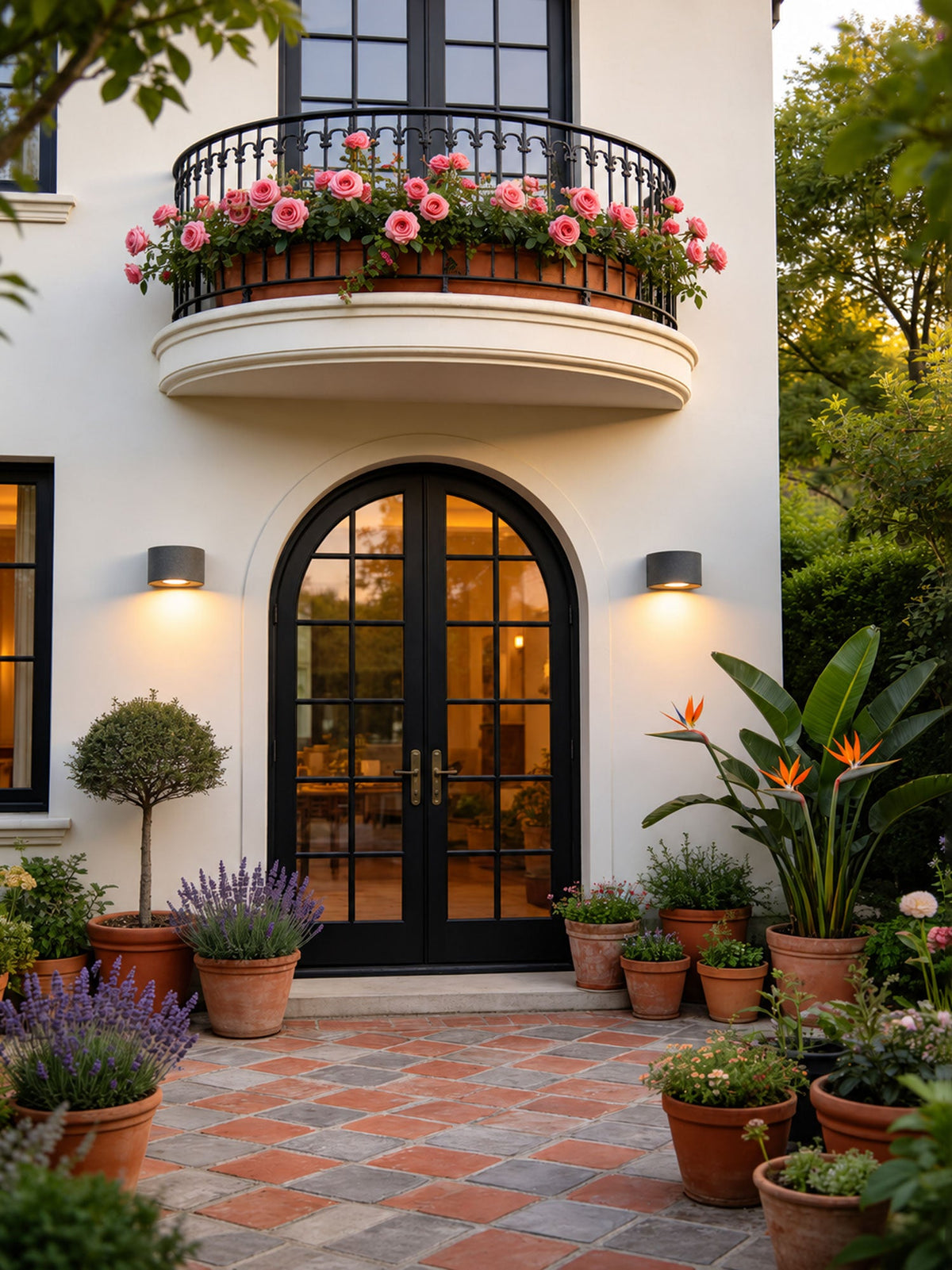 Arvessa Cement Outdoor Wall Sconce