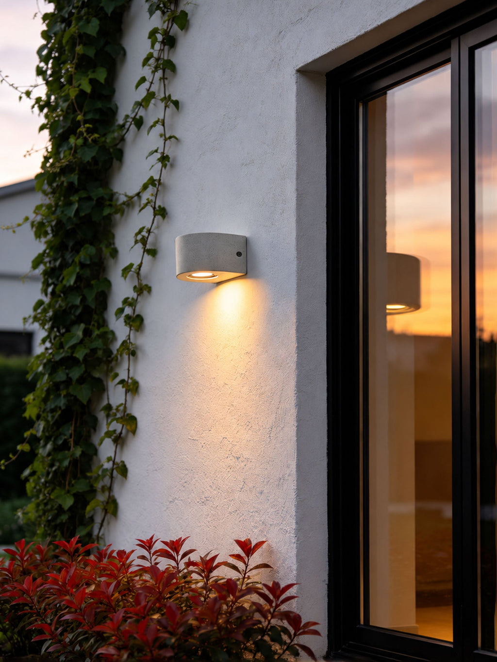 Arvessa Cement Outdoor Wall Sconce