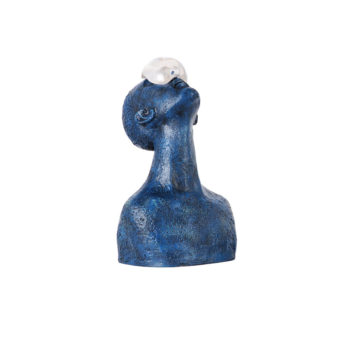 Atlas Guardian Sculpture Table Ornaments ? 12.6″ x H 20.1″ / Blue