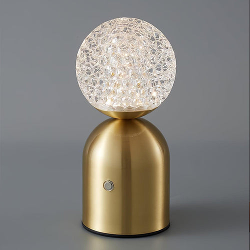 Atlas Built-in Battery Table Lamp ∅ 3.5″ x H 7.4″/ Dia 9cm x H 19cm / Brass Table lamp