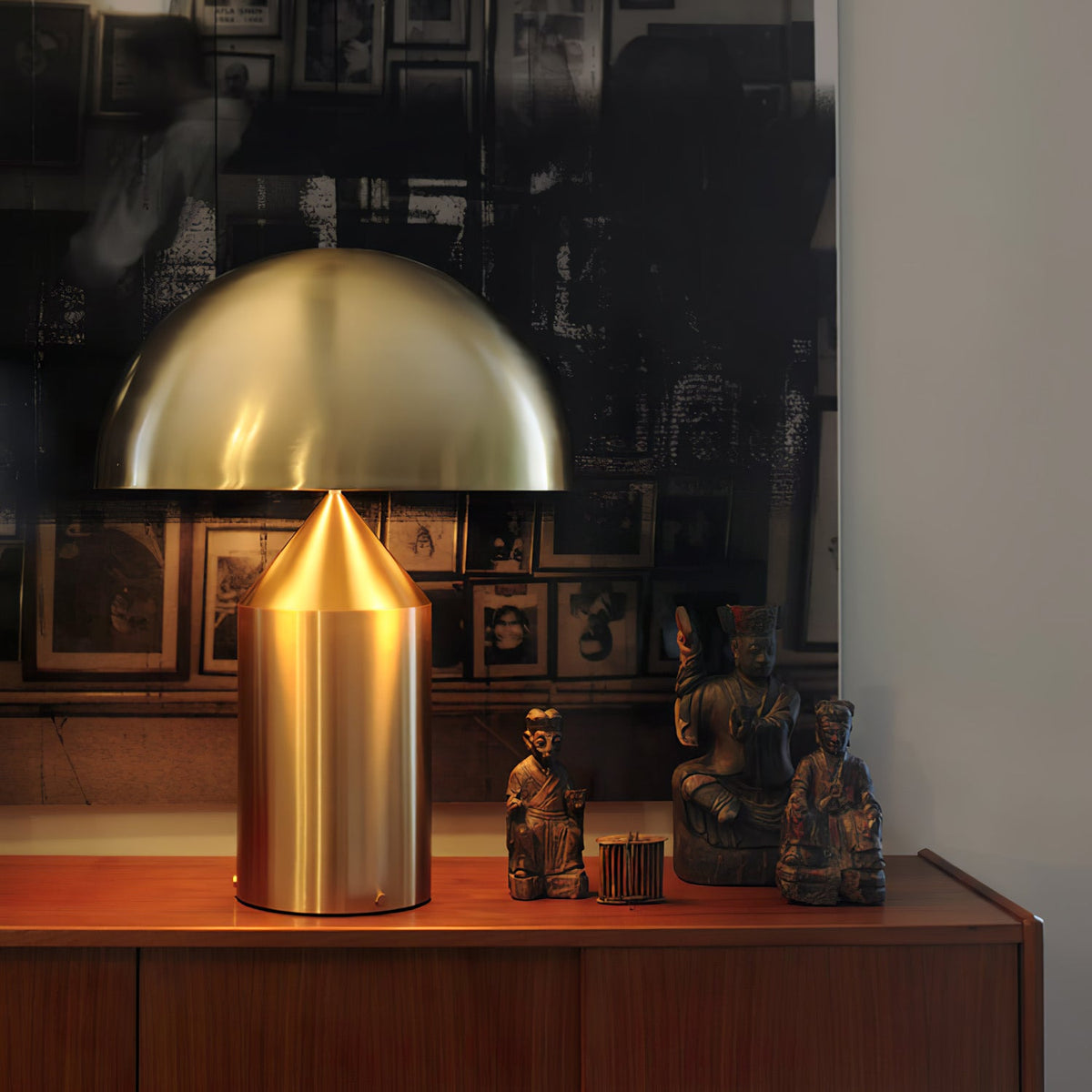 Dorsey Brass Mushroom Table Lamp